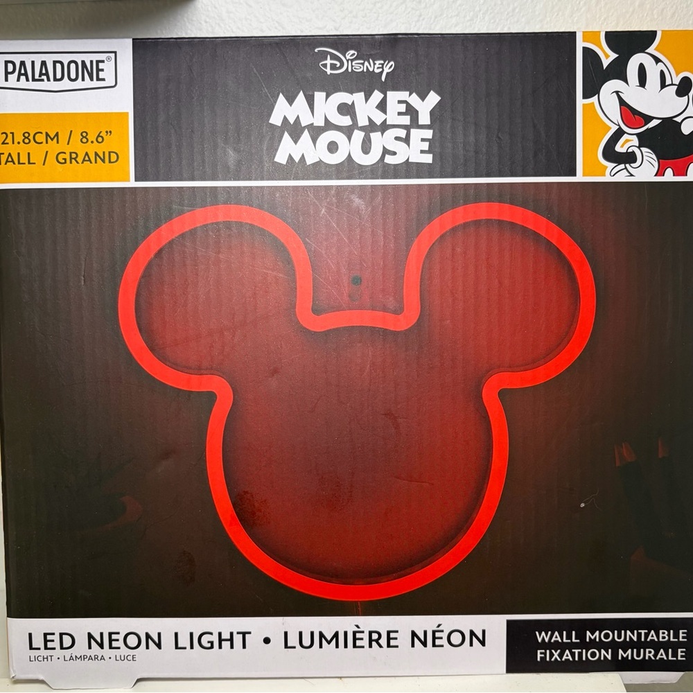 Disney Mickey Mouse Red LED Neon Sign